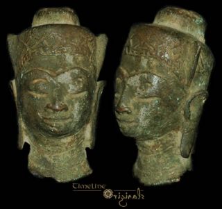 Post Medieval Indian Hindu Divinity Bronze Bust 008311