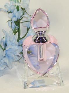  Crystal Empty Heart Shape Designer Fragrance Perfume Bottle