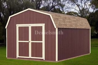 12x12 Barn Storage Shed Plans Buy It Now Get It Fast