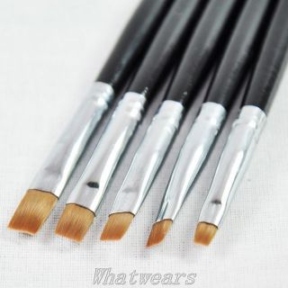 PCS Nail Art Design Acrylic UV Gel Salon Pen Painting Brush Dotting