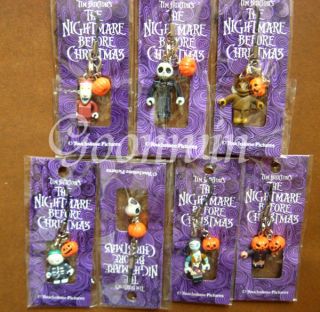 this auction is about 7 nightmare before christmas pumpkin mini figure