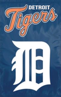 Detroit Tigers MLB Baseball Huge Indoor Outdoor Applique Banner Flag