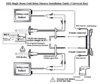 installation diagram description this special hid single beam relay