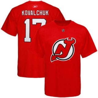 Reebok New Jersey Devils 17 Ilya Kovalchuk Red Net Player T Shirt