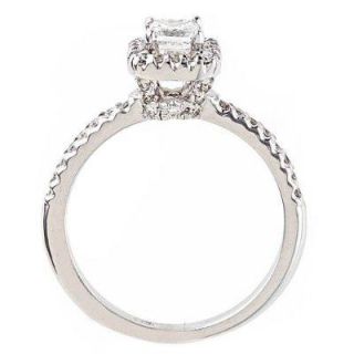 25 Ct 0 51 G VVS1 Engagement Ring Natural Princess Diamond 2 Wedding