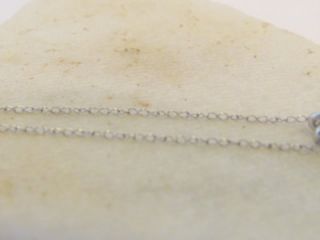  Gold Satin Finish Diamond Teardrop Charm Pendant Chain Necklace