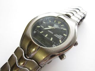 Ditto 90s Dual Time Alarm Gents Watch Runs and Keeps Time