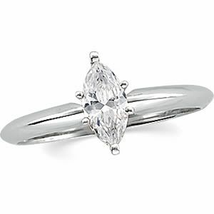 Marquise Diamond Engagement Ring 0 5 Ct E SI2 EGL Cert