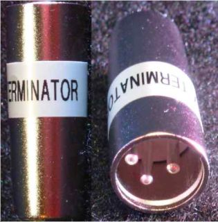 DMX 512 3 Pin Lighting Terminator Short Version