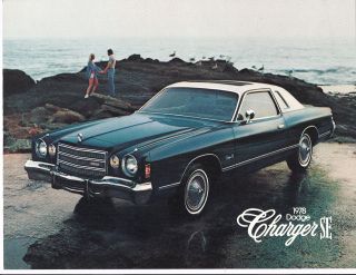 Vintage 1978 Dodge Charger SE Color Dealers Brochure 