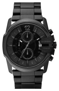 New Diesel All Black Stainless Steel Chronograph Mens Latest Watch