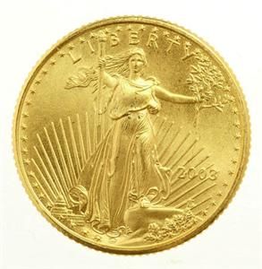 Authentic 2003 US Liberty $5 Dollar Half Eagle Gold Coin NR