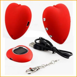  inch Heart Shape LCD Digital Photo Picture Frame Keychain 2357