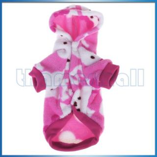 Pet Dog Pajamas Hoodie Coat Clothes Appreal New L Pink