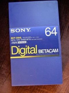 Sony BCT D64L Digital Betacam Cassettes Lot of 20