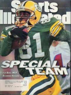  Illustrated GREEN BAY Packers SUPER BOWL XXXI Desmond HOWARD Free/Sh