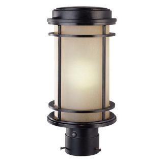 New Dolan 1 Light Mission Outdoor Post Lamp Lighting Fixture Black