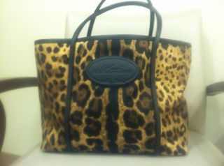 Dolce and Gabbana Brown Leopard Tote Handbag