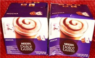 Bx NESCAFE DOLCE GUSTO MOCHA COFFEE PODS CAPSULES 32 ct 16 coffee