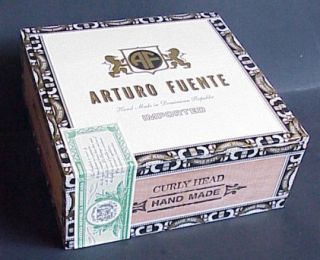 Arturo Fuente Curly Head Wood Cigar Box 3 x 7 x 7¼