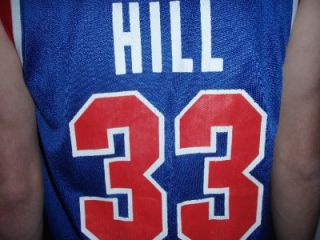 Grant Hill Detroit Pistons Vtg NBA 48 Champion Basketball Jersey Suns