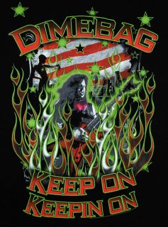 Dimebag Darrell Pantera Keep on Keepin on Stars and Stripes Music T