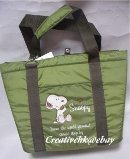 Japan Peanuts Snoopy Thermal Insulating Layer Hand Bag