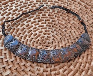 Nepal Jewelry Bovine Bone Buddha Auspicious Necklace EE