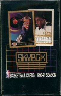 1990 91 Skybox Series 1 NBA Basketball SEALED Hobby Box