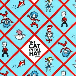 Diagonal Patchwork The Cat in The Hat Dr Seuss Kaufman Child Novelty