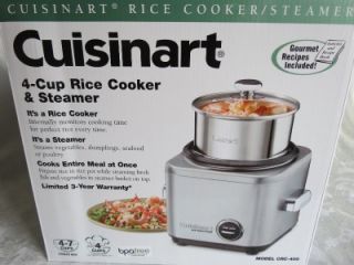 79 New Cuisinart Waring Pro CRC 400 Rice Cooker With Steamer 4 Cup