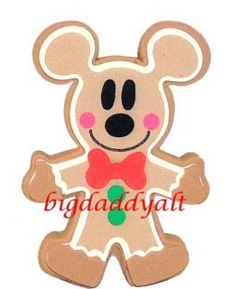 New Disney Parks Mickey Christmas Gingerbread Man Cookie Car Antenna