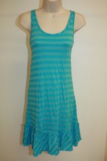Dotti Beach Swimsuit Cover Up Dress Ruffle Blue