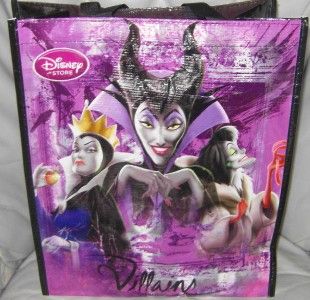 WOW UK Disney Store Villains Maleficent Evil Queen Cruella Bag