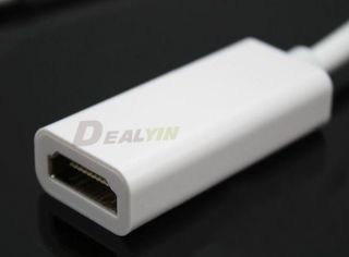 White Mini Display Port DP to HDMI DVI VGA Adapter Converter for Apple