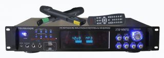 GMI Pro 3750 w DJ Hybrid Amplifier Tuner VHF Wireless System SD Card