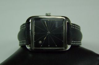 RARE Vintage Doxa Grafic Automatic Black Dial Date Mans Watch