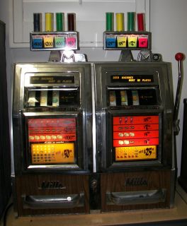 Mills Double Slot Machine Liberty Belle Saloon Fey