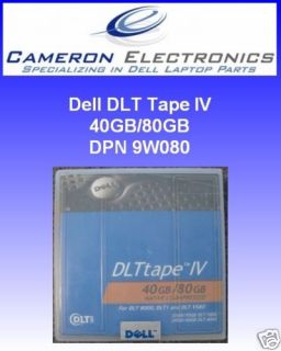  Dell DLT Tape IV 40GB 80GB 9W080