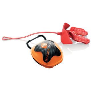 Shock Doctor Gel Max Lip Guard Mouthguard with Orange Case Red Adult