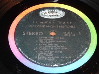 Dale Dick Summer Surf Capitol Stereo Shrink w Bonus 45 6