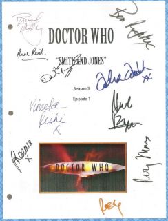 Doctor Who Smith Jones Movie Script Signed by 9x Rpt