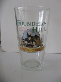 Founders Hill Brewing Company Pint Glass Downers Grove