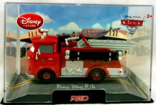Disney Store Cars 2 Red Fire Engine Diecast Collectors