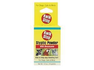 Kwik Stop Styptic Powder 1/2oz   For Dogs, Cats & Birds