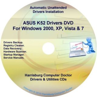 Asus K52 Drivers Restore Recovery CD DVD