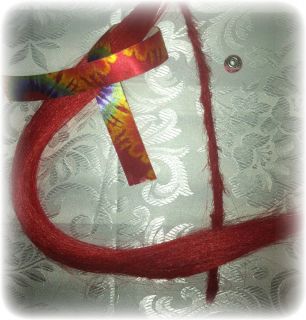 New Red Dreadlock Extensions Crocheted Dreads Free Bead 