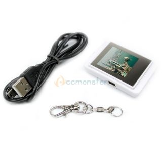 New 32M 1 5 LCD Digital Photo Frame with Key Chain White