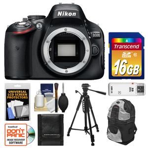 Nikon D5100 Digital SLR Camera Body 16 2 MP 1080p HD Video Black Kit