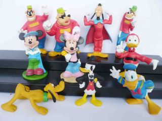  Duck Mickey Mouse Super Hero Goofy Figure Loose Set 2 3 DS4